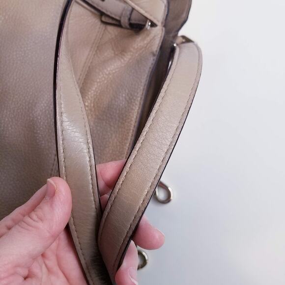 Kate Spade Cobble Hill Pebbled Taupe Leather Purse crossbody - Picture 3 of 13